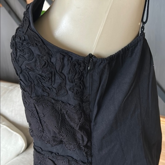 Pura Vida 100% cotton  Black Lace Dress size 12 - Picture 5 of 12